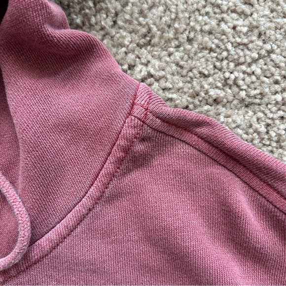 American Eagle Dusty Rose Pink Hooded Button-Up Shirt Size XL - Picture 8 of 12